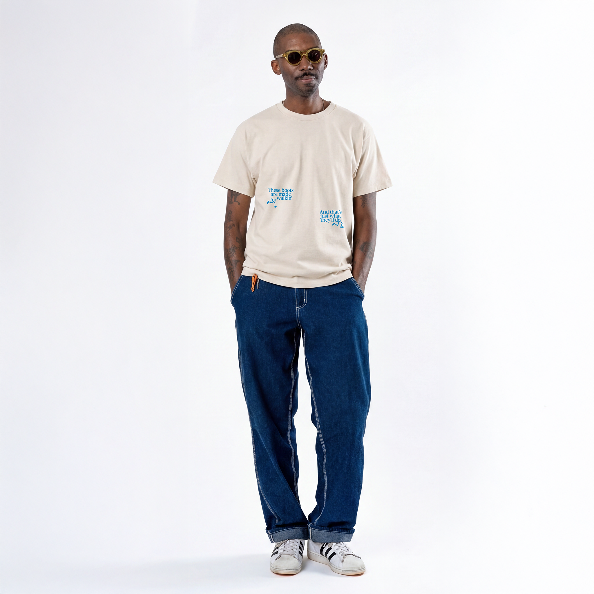 Lee Hazlewood: These Boots Are Made for Walkin' Lyric Tee (Natural) Front