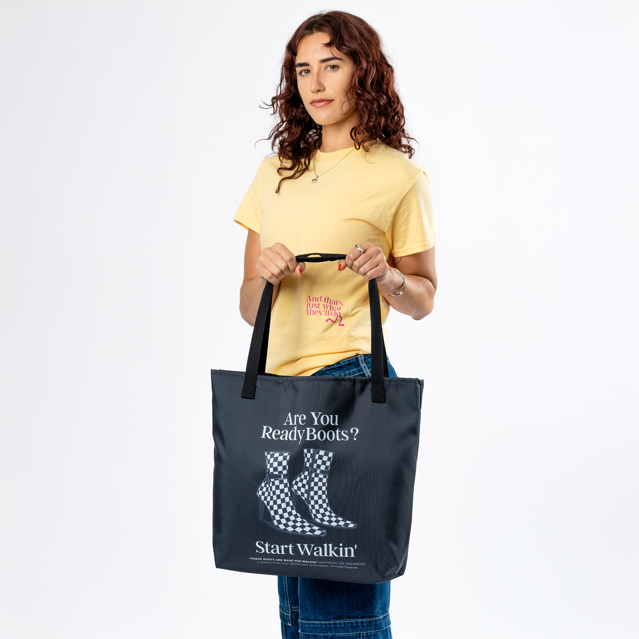 Lee Hazlewood: These Boots Are Made for Walkin' Lyric Tote Lifestyle