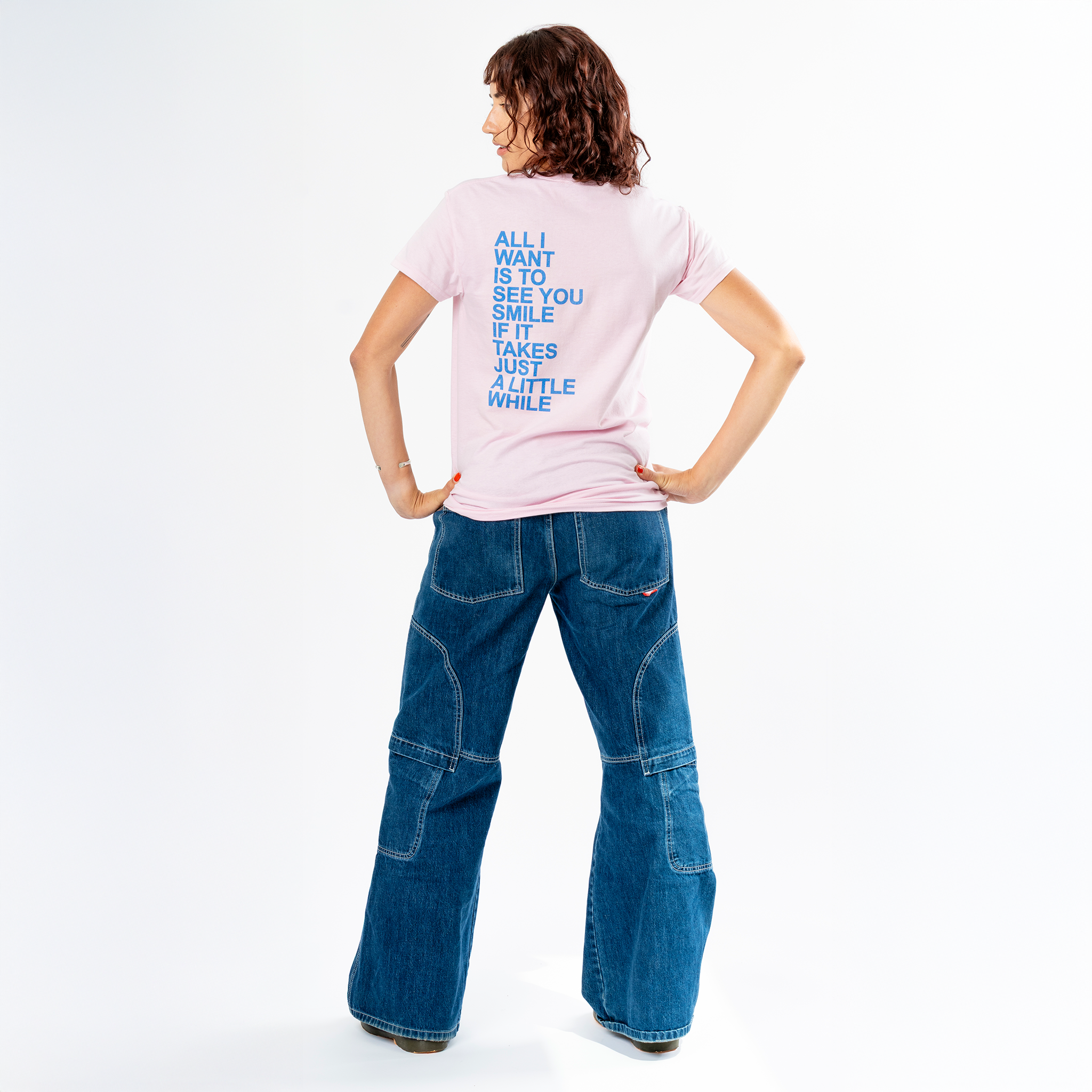 Christine McVie: Don't Stop Lyric Tee (Pink) Back