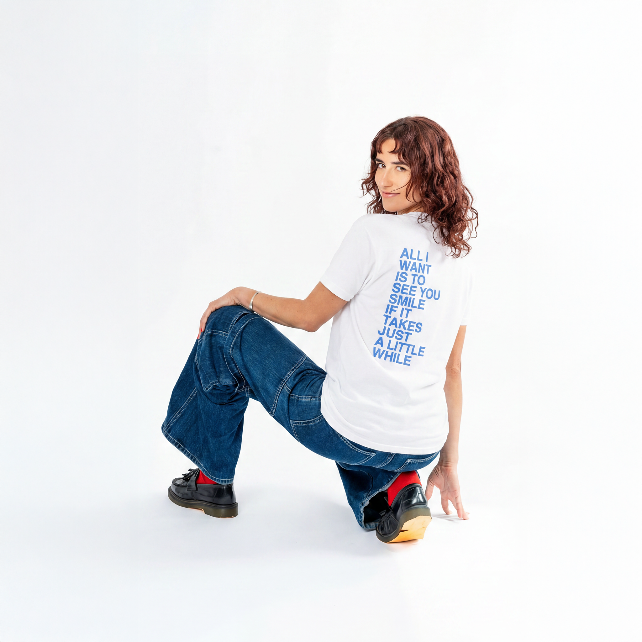 Christine McVie: Don't Stop Lyric Tee (White) Lifestyle