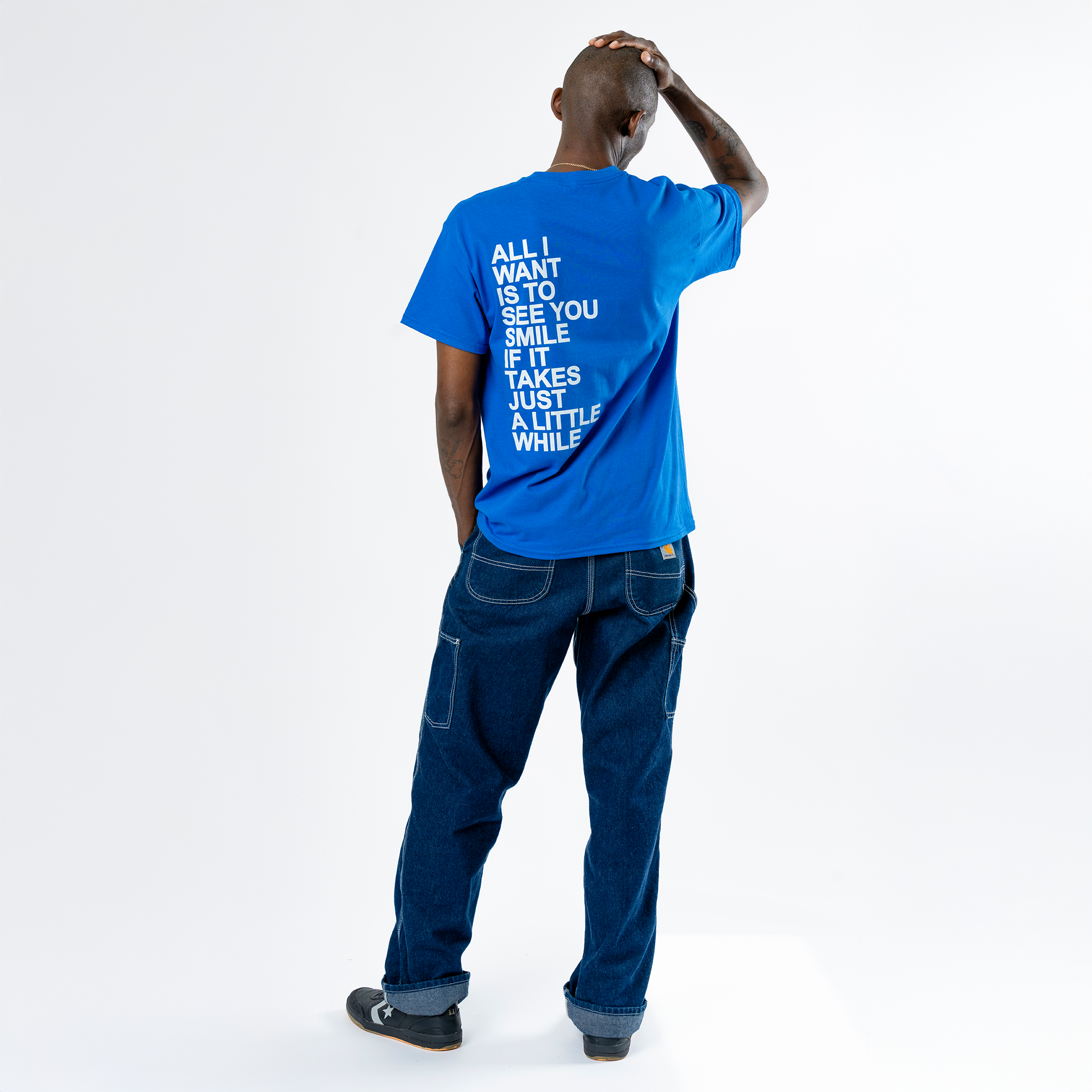 Christine McVie: Don't Stop Lyric Tee (Royal) Back
