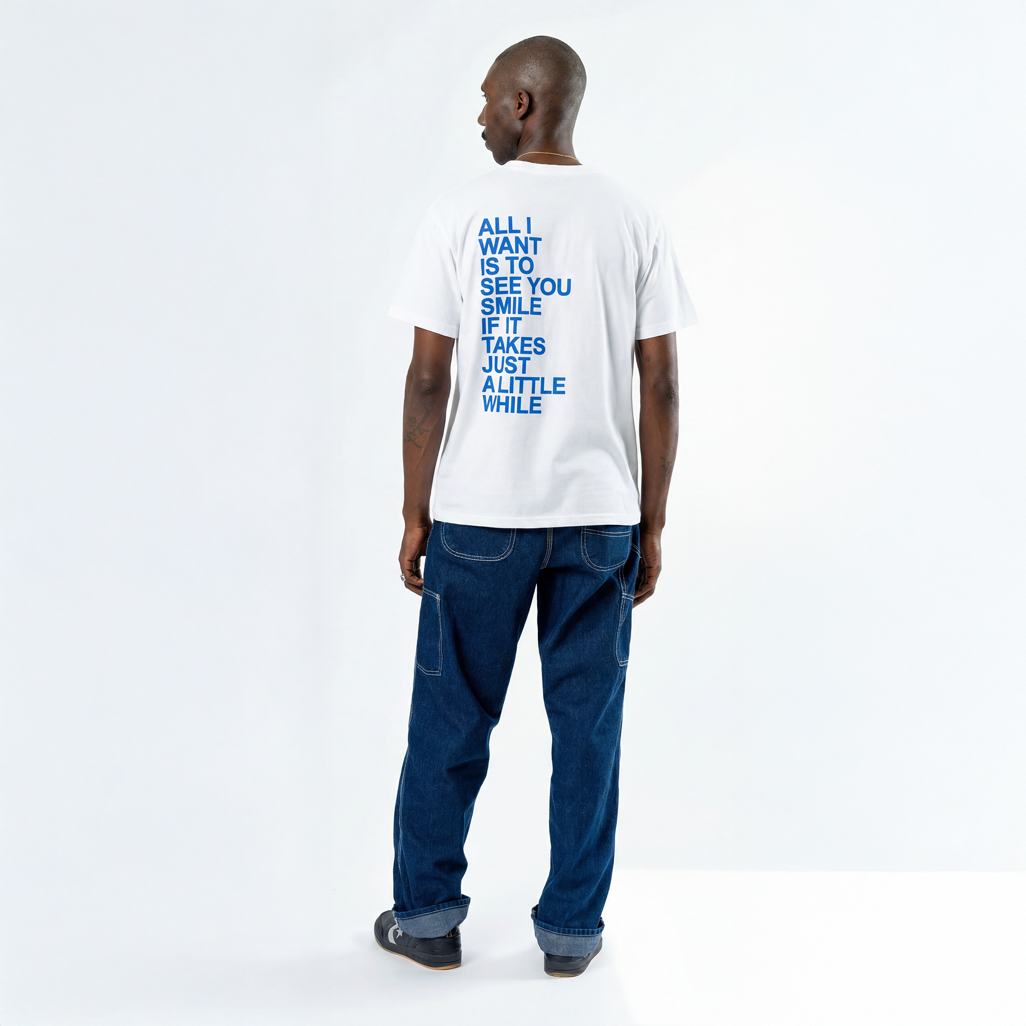 Christine McVie: Don't Stop Lyric Tee (White) Back Men