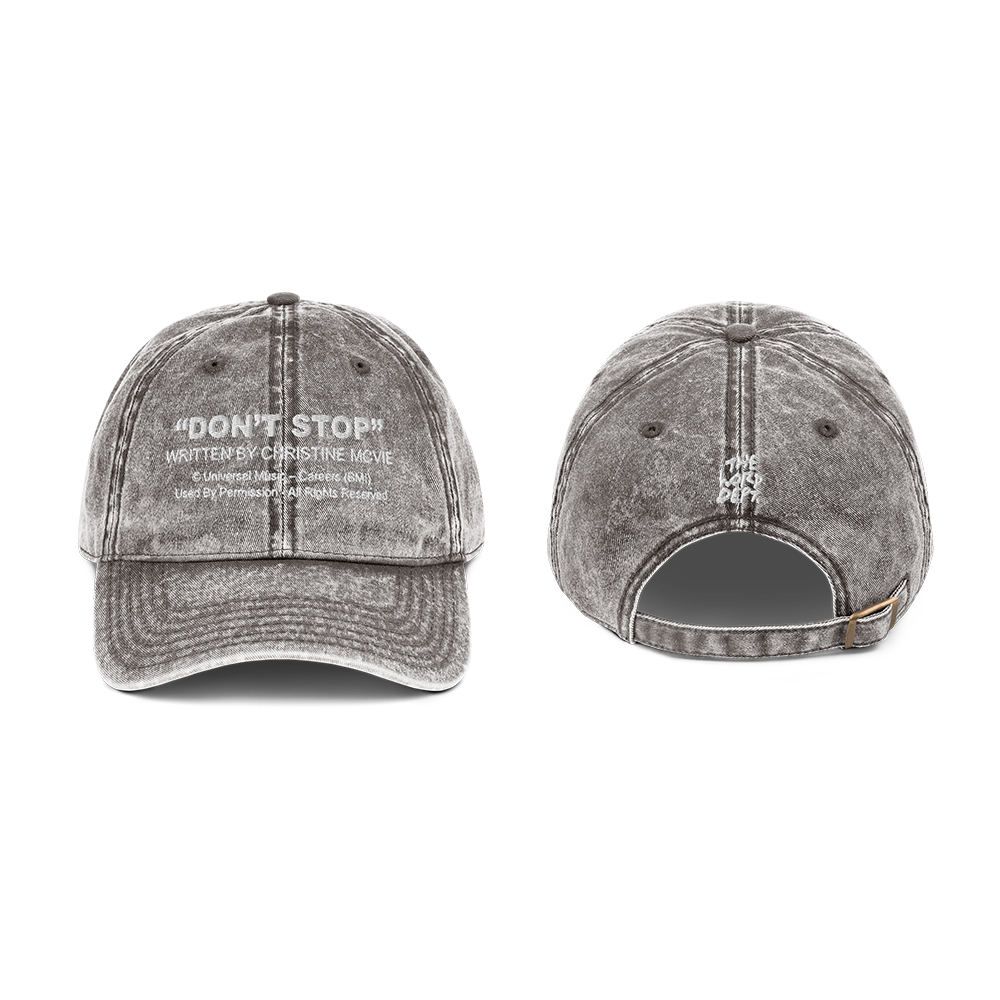 Christine McVie: Don't Stop Lyric Dad Hat (Charcoal)