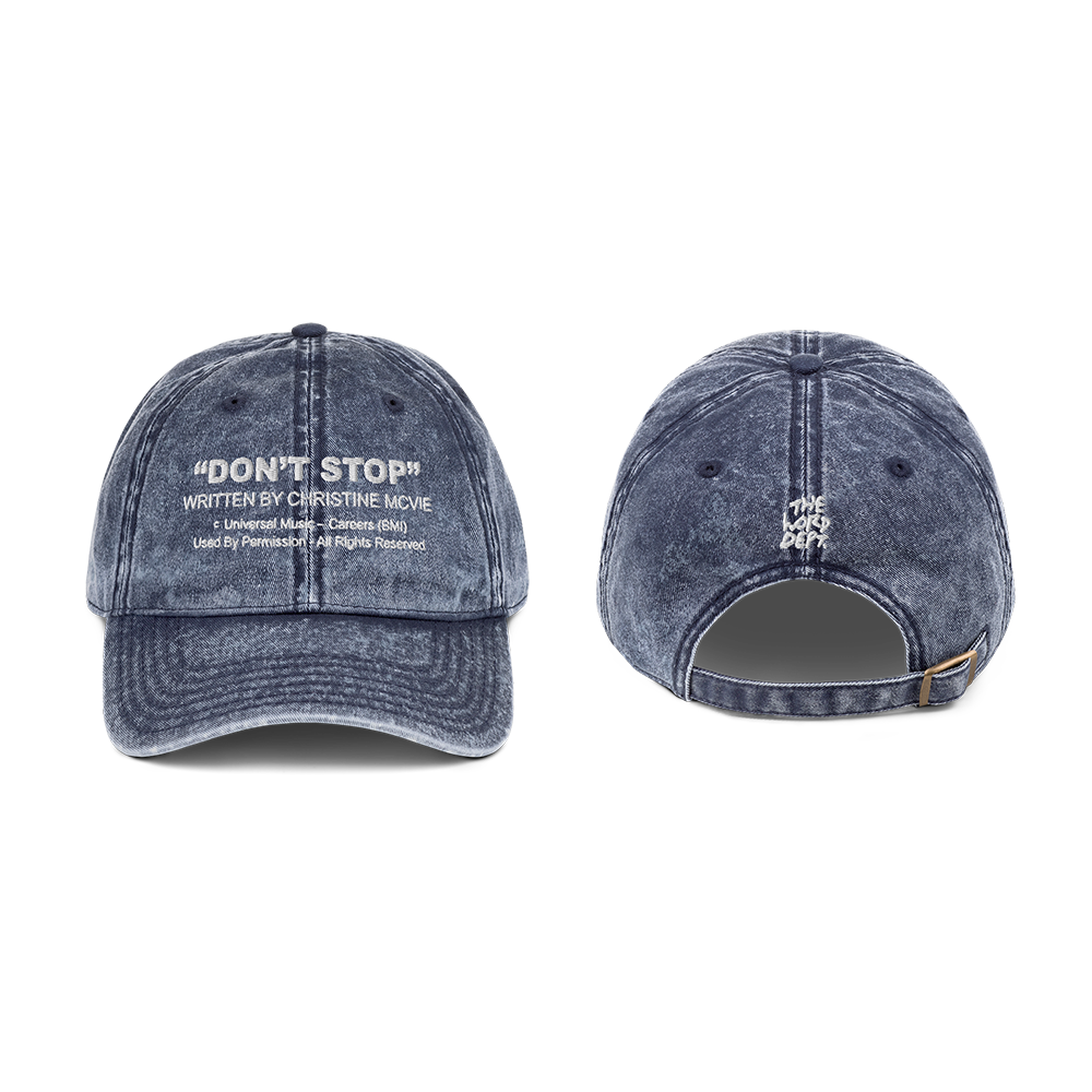 Christine McVie: Don't Stop Lyric Dad Hat (Navy)