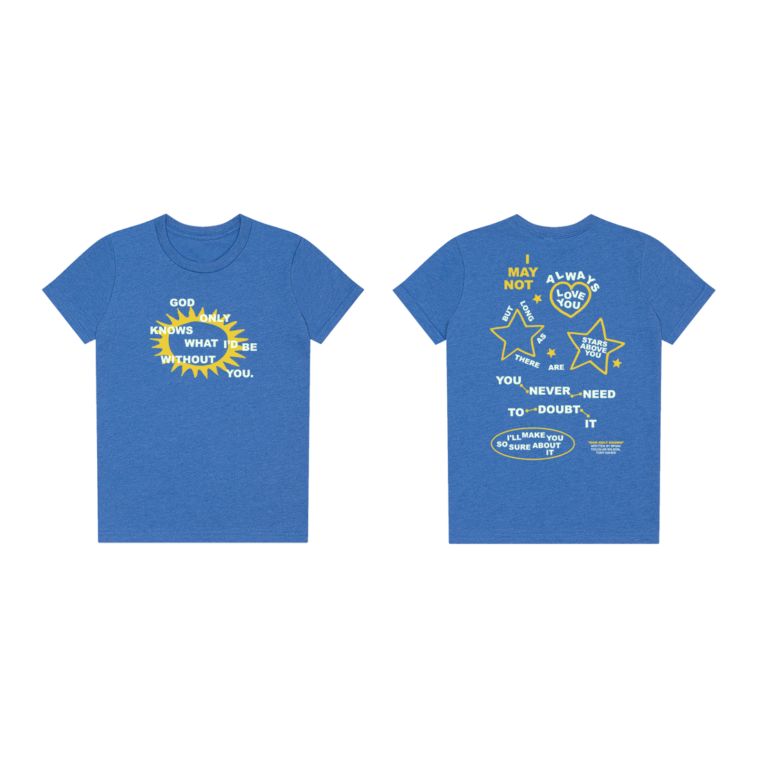 Brian Wilson: God Only Knows Youth Tee (Heather Columbia Blue)
