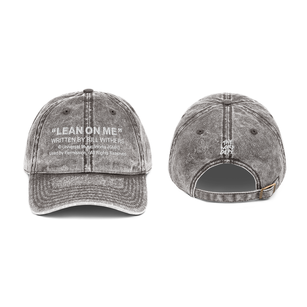 Bill Withers: Lean On Me Lyric Dad Hat (Charcoal)