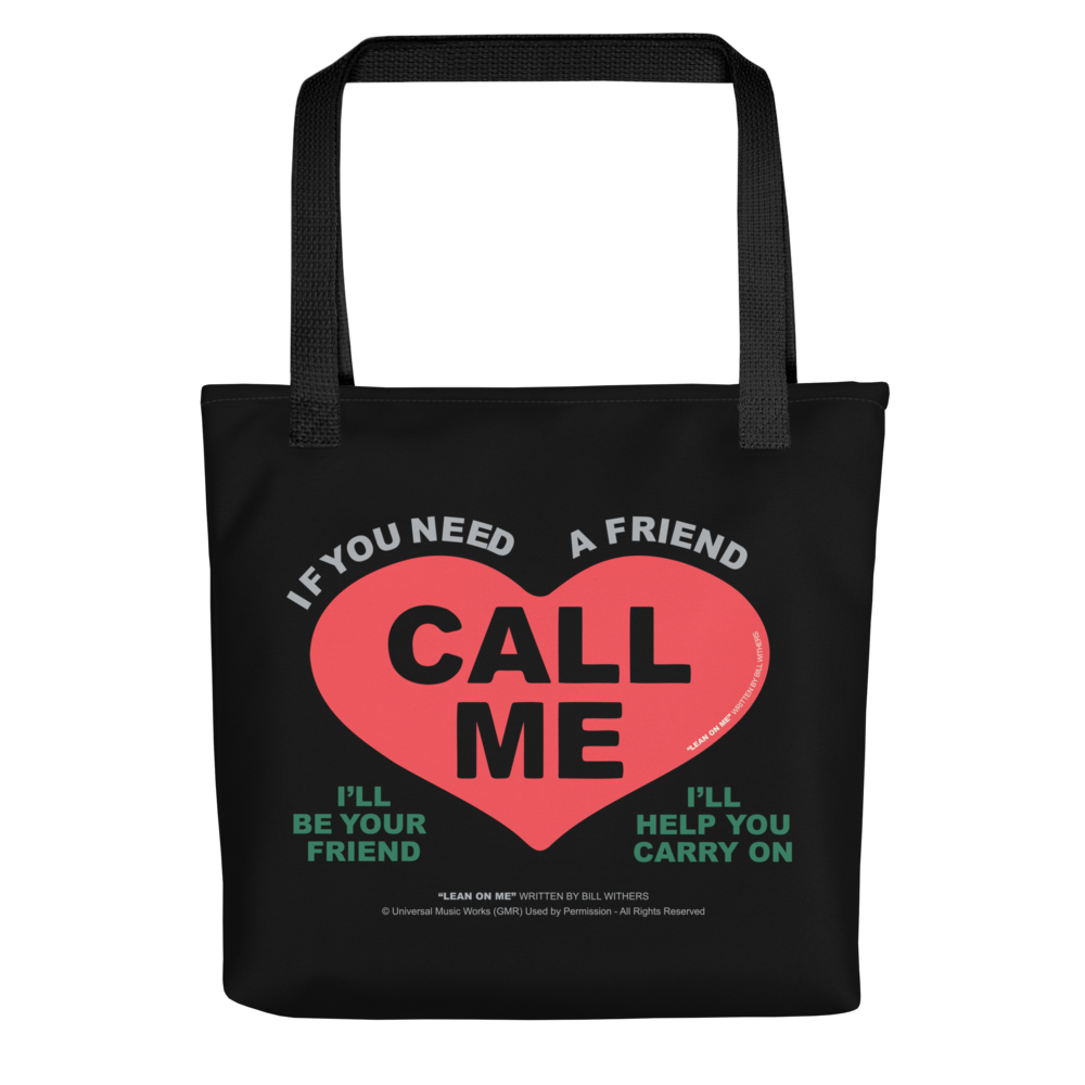 Bill Withers: Lean On Me Lyric Tote