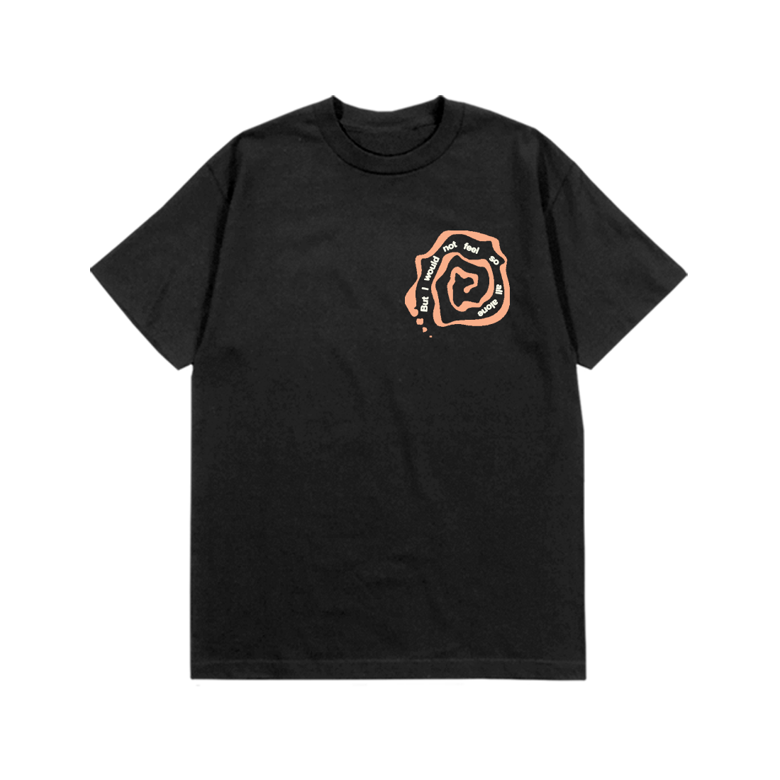 Bob Dylan: Rainy Day Women Lyric Tee (Black) Flat Lay Front