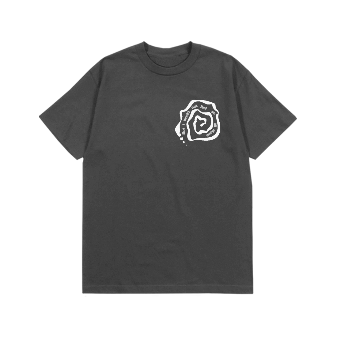 Bob Dylan: Rainy Day Women Lyric Tee (Charcoal) Flat Lay Front