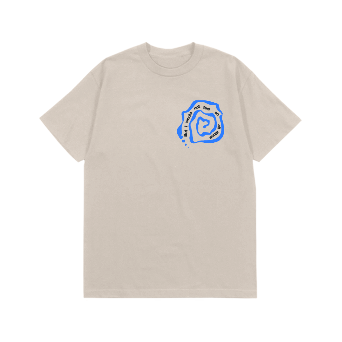 Bob Dylan: Rainy Day Women Lyric Tee (Natural) Flay Lay Front