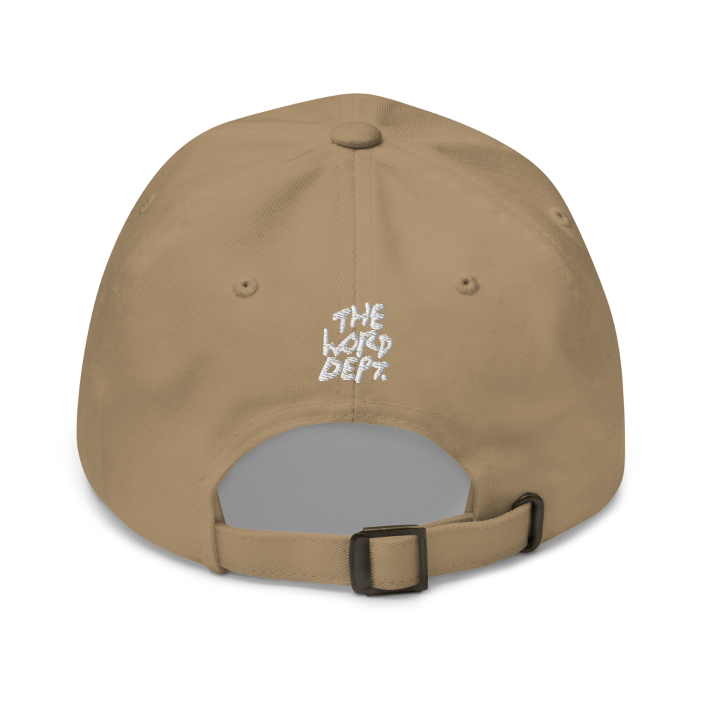 Words Matter Dad Hat (Khaki) Back