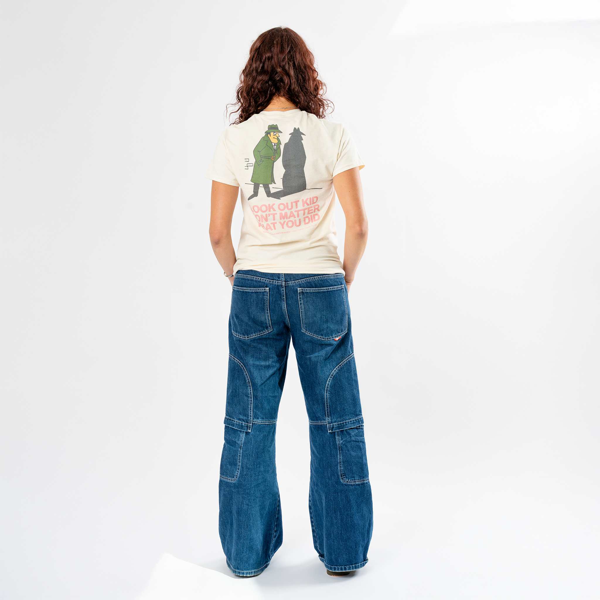 Bob Dylan: Subterranean Homesick Blues Lyric Tee (Natural) Women's Back