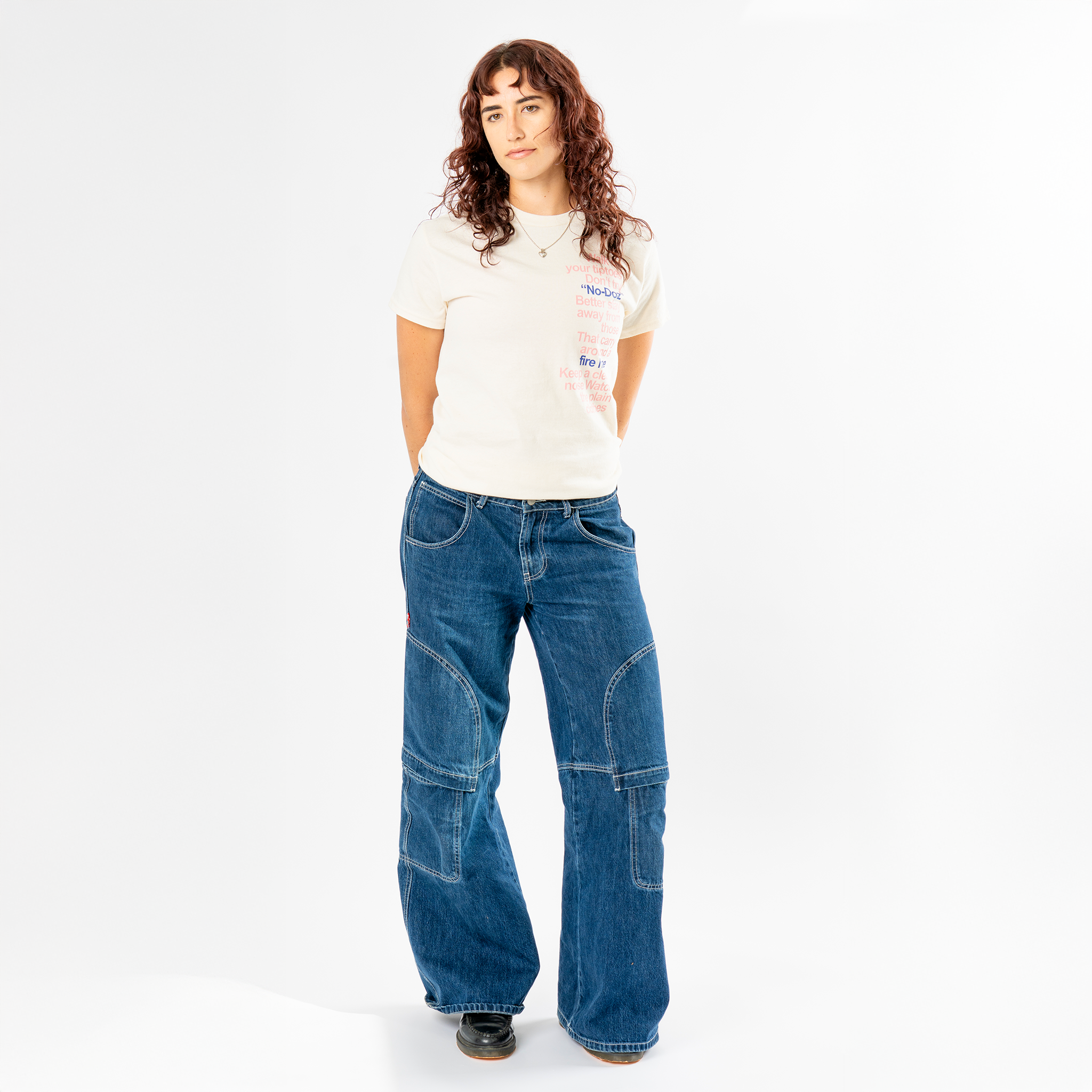 Bob Dylan: Subterranean Homesick Blues Lyric Tee (Natural) Front Women's