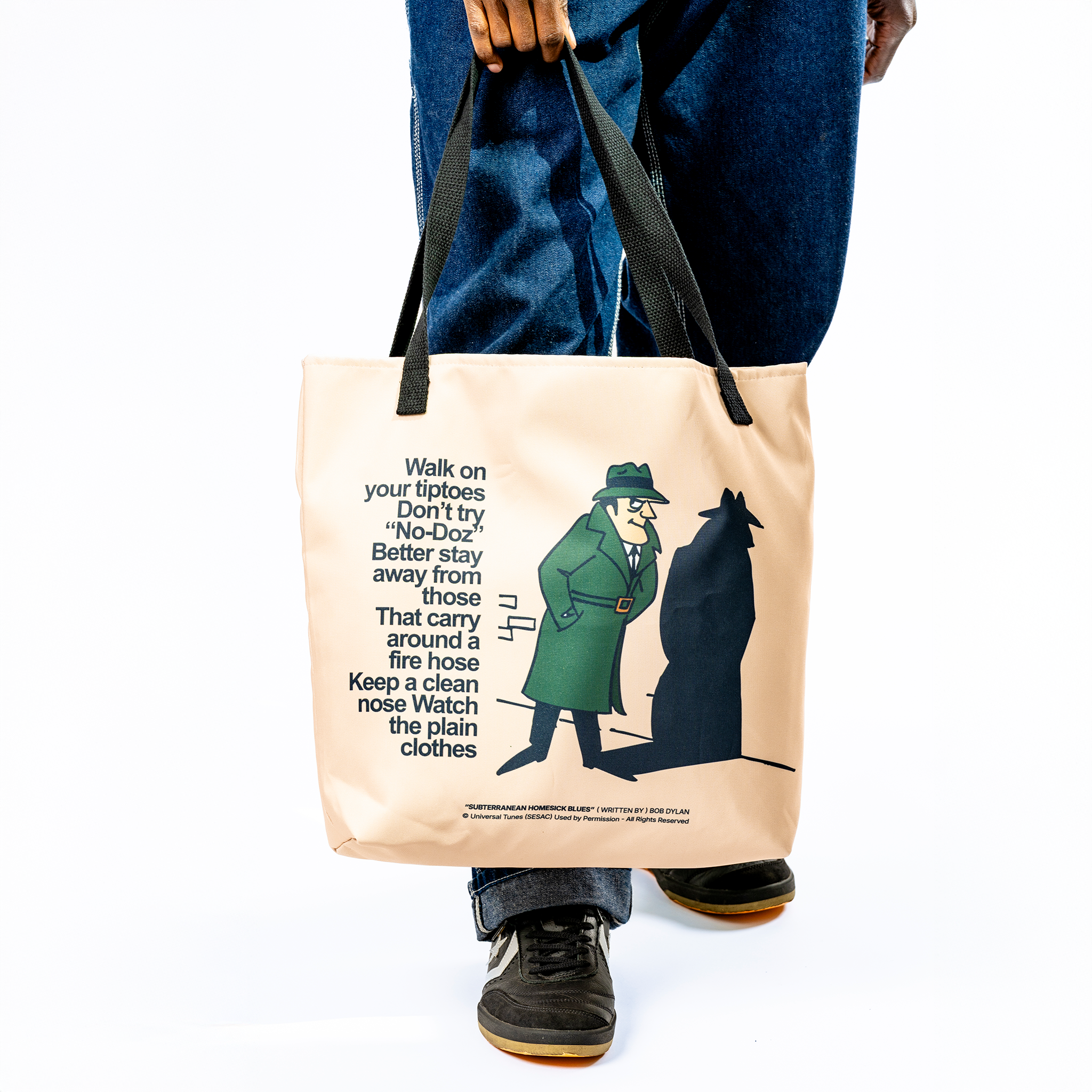 Bob Dylan: Subterranean Homesick Blues Lyric Tote 