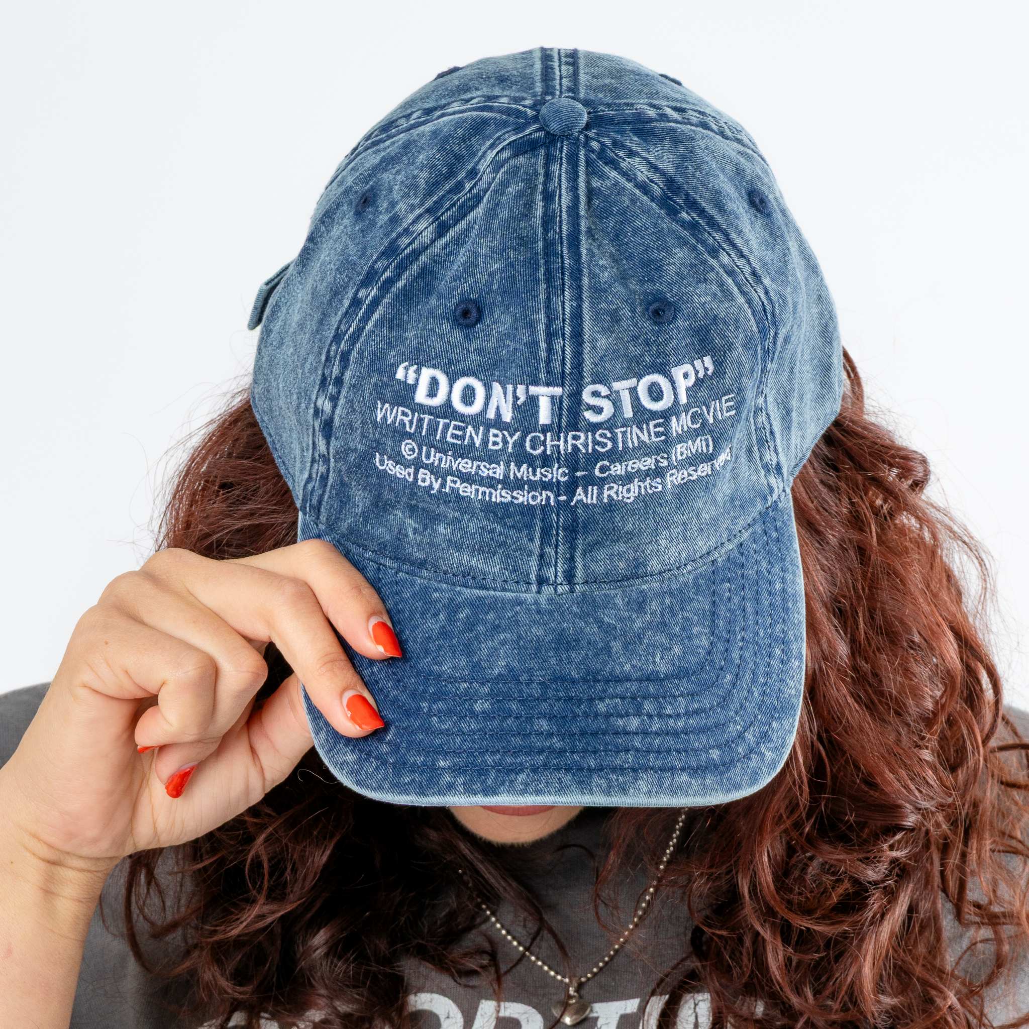 Christine McVie: Don't Stop Lyric Dad Hat (Navy)
