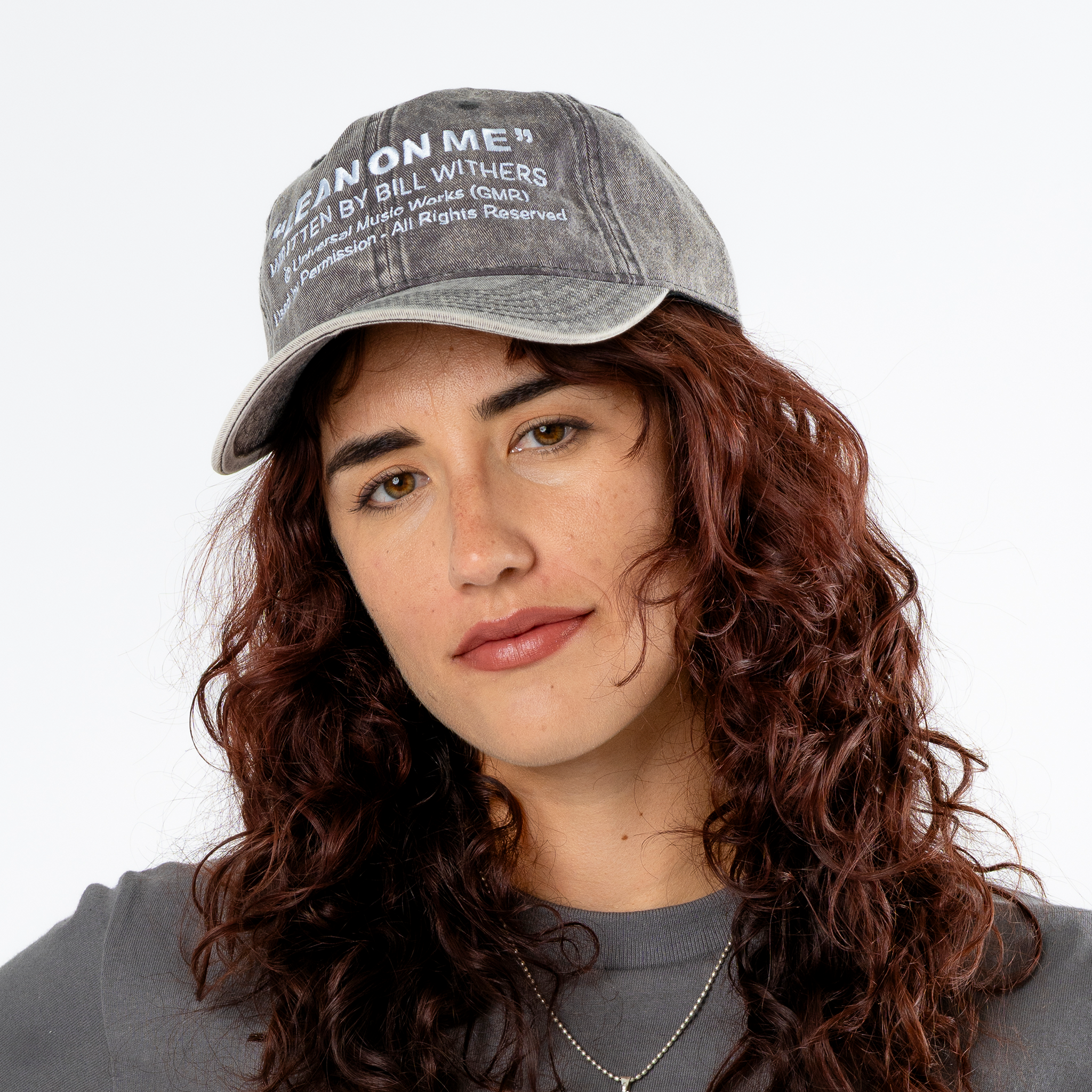 Bill Withers: Lean On Me Lyric Dad Hat (Charcoal) Lifestyle
